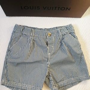 H&M Cotton Shorts- Dark Blue Stripes